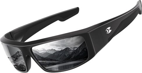 نظارات شمسية Suoso Polarized Fishing للرجال: نظارات شمسية للنساء للحماية من الأشعة فوق البنفسجية 400 تلتف حول الرياضة لقيادة الجولف وركوب الدراجات in Kuwait