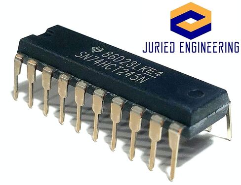 SN74HCT245N SN74HCT245 74HCT245 Octal Bus Transceivers with 3-State Outputs Breadboard-Friendly IC DIP-20 (Pack of 20) in Saudi Arabia