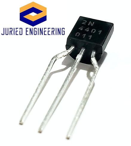 ON Semiconductor/Fairchild 2N4401 ثنائي القطب (BJT) ترانزستور فردي، NPN، 40 فولت، 250 ميجا هرتز، 625 ميجاوات، 600 مللي أمبير، 100 hFE (حزمة من 25) in Saudi Arabia