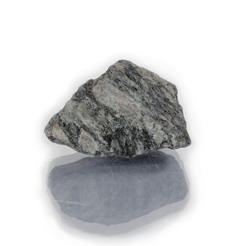 إيسكو - عينة صخرة النيس البيوتيت الخام حوالي 2.75 بوصة - الصخور المتحولة ذات الحبيبات الخشنة - عينة تعليمية جيولوجية لمختبرات علوم الأرض، وتحديد المعادن، ومجموعات الفصول الدراسية in Kuwait