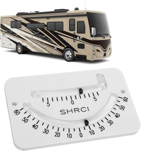 Dual Scale Inclinometer, High Precision and Dual Scale Level Gauge with Bubble Level for Off Road Vehicles, Trucks, RVs, Campers, Trailers, Boats in Saudi Arabia