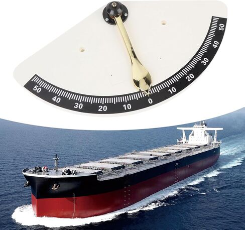 Marine Clinometer High Accuracy Measurement Pendulum Type Bakelite Copper Angle Inclinometer Gauge Boats Yacht RV in Saudi Arabia
