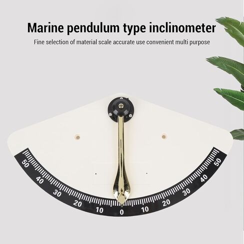 Marine Clinometer High Accuracy Measurement Pendulum Type Bakelite Copper Angle Inclinometer Gauge Boats Yacht RV in Saudi Arabia