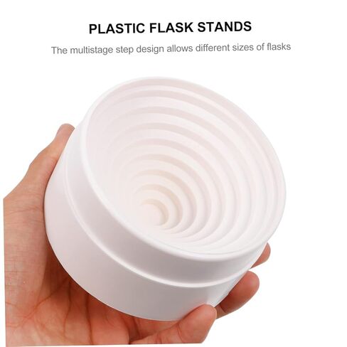 Cabilock 3 Pcs 90mm Round Bottom Flask Holder Rubber Flask Stands for Laboratory Use Rest Ring Seat for Educational Equipment in Saudi Arabia