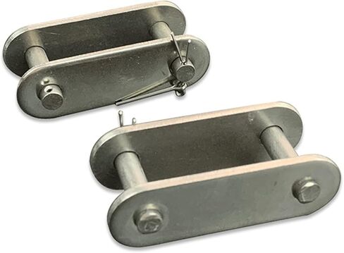 DOLUNTO 2pcs304 Stainless Steel Double Pitch Chain Full Joint (Inner Size : C2060) in Saudi Arabia