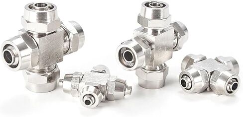 1 قطعة KL-PZA6 KL-PZA8 KL-PZA10 KL-PZA12 سلسلة تركيبات طلاء النيكل والنحاس الخيوط تركيب الكوع هوائي موصل سريع (KL-PZA8) in Kuwait