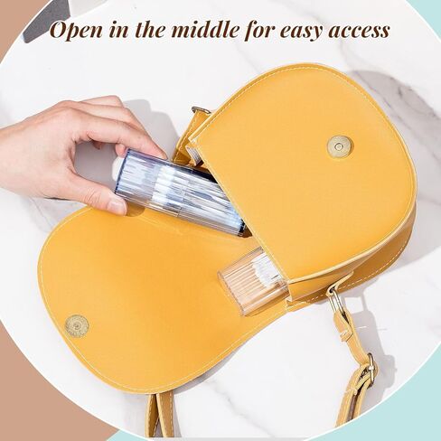 1PC Portable Transparent Storage Box, Business Trip Travel Toothpick Cotton Swab Case, Simple Small Organizer Case, Bandage Stickers Holder Box in Saudi Arabia