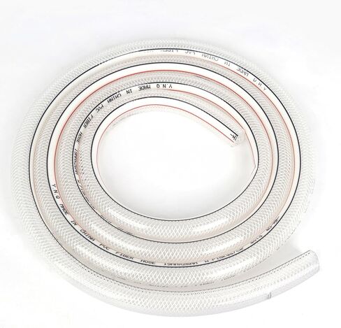 الولايات المتحدة الصلبة 3/4 "معرف × 1" OD 10 قدم خرطوم PVC شفاف مضفر عالي الضغط in Saudi Arabia