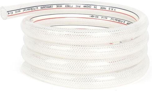 الولايات المتحدة الصلبة 3/4 "معرف × 1" OD 10 قدم خرطوم PVC شفاف مضفر عالي الضغط in Saudi Arabia