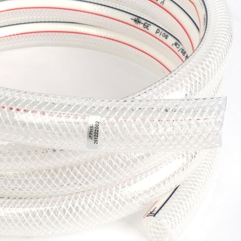 الولايات المتحدة الصلبة 3/4 "معرف × 1" OD 10 قدم خرطوم PVC شفاف مضفر عالي الضغط in Saudi Arabia