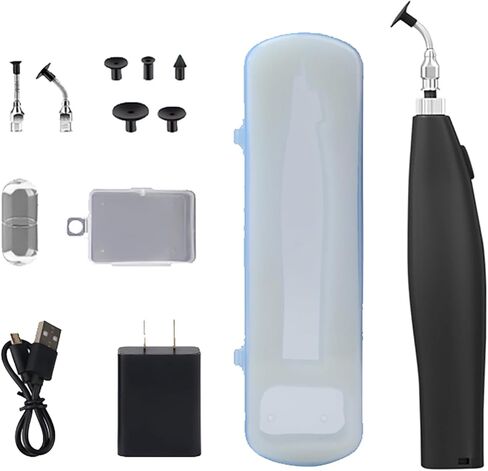 Electric Vacuum Suction Pen, Portable Suction Cup Set, Vacuum Pickup Tool for Electronic Component Assembly and Chip Repair, Rechargeable, Antistatic in Saudi Arabia