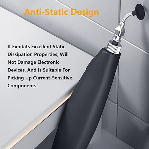 Electric Vacuum Suction Pen, Portable Suction Cup Set, Vacuum Pickup Tool for Electronic Component Assembly and Chip Repair, Rechargeable, Antistatic in Saudi Arabia