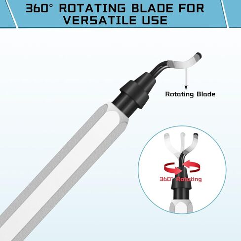 ZUFECY Deburring Tool, Micro-Polished & Anodized Handle with 10 Steel Blades, Multi-Material Deburring Kit for 3D Printing, Metal, PVC, Copper and Plastic Edges​ in Saudi Arabia