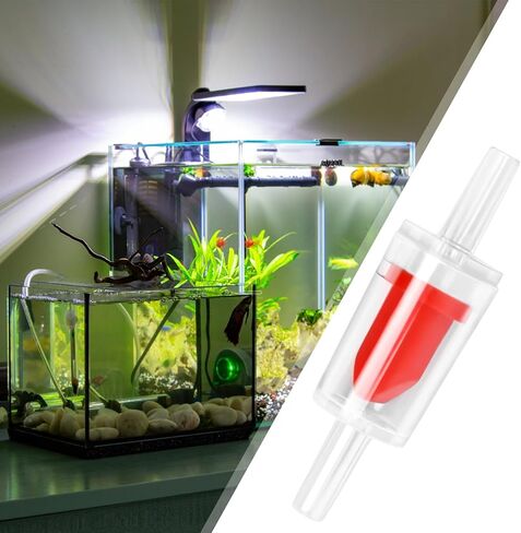 8 قطع صمامات فحص لحوض السمك مقاس 3/16 بوصة من البلاستيك صمام فحص غير قابل للإرجاع في اتجاه واحد لخزان الأسماك، أحمر (QVY09003) in Kuwait