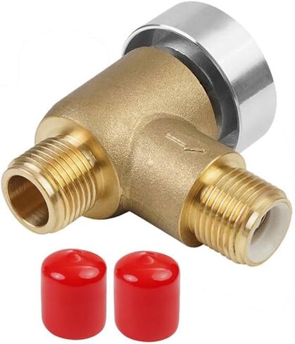 Brass RV Vacuum Breaker Check Valve, 571-VAC-CHK-A Camper Trailer Flusher Check Valve, 1/2 DN Male Replacement for B&B Model 571 Check Valve Replace Leaking on Black Tank System in Saudi Arabia