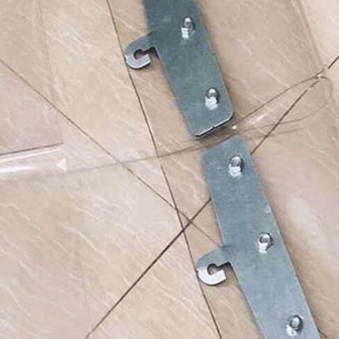 طقم ستائر شريطية شفافة من مادة PVC للفريزر والمستودع والغرفة الباردة والجزار - غطاء باب صناعي (الحجم: 1.3 × 2.2 م) - متين وسهل التركيب in Kuwait