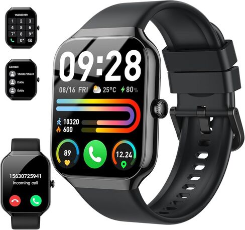 Motast Smart Watch (الإجابة/إجراء مكالمة) ، ساعة ذكية HD للرجال ، عداد الخطى in Kuwait