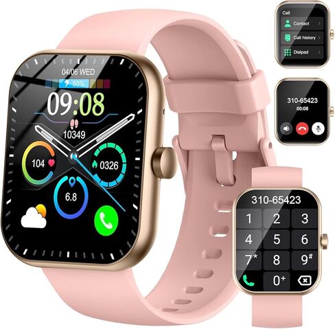 Motast Smart Watch (الإجابة/إجراء مكالمة) ، ساعة ذكية HD للرجال ، عداد الخطى in Kuwait