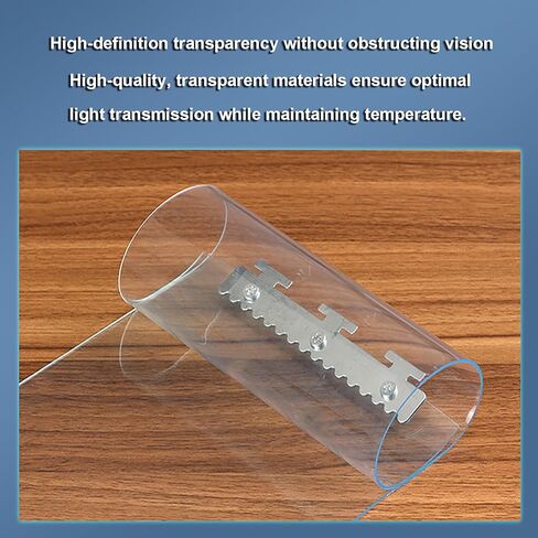 PVC Freezer Strip Curtain Door - Insulated Plastic Strip Door Kit, Waterproof & Windproof, 90x240cm (35.43x94.49in) for Energy Efficiency, Temperature Control, and Easy Installation in Saudi Arabia