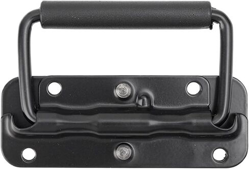 Spring Loaded Case Handles Folding Pull Handle Surface Mount Chest with Rubber Grips Heavy Duty Toolbox Trunks Hardware Accessories in Saudi Arabia