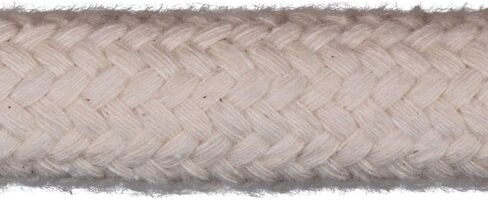 Dura-Tech Pima Cotton Lead Rope | Superior Strength & Softness | Ideal Weight for Handling | Heavy Duty Brass Snap | Includes Braided Latigo Leather Tie | 10' Long for Ease of Use | Color Natural in Saudi Arabia