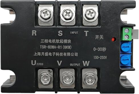 محرك 380 فولت وحدة بدء تشغيل ناعمة وحدة تحكم بداية إيقاف بالوعة الحرارة ثلاث مراحل بطيئة 1 كيلو وات 2 كيلو وات 4 كيلو وات 6 كيلو وات 8 كيلو وات 10 كيلو وات 15 كيلو وات 20 كيلو وات (R1 40WA-4KW) in Kuwait