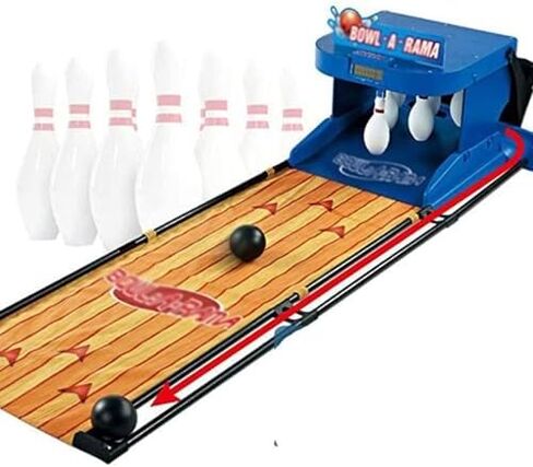 Electronic Bowling Alley Game Console - Indoor/Outdoor Bowling Ball Sports, Easy to Use, Compact Storage, Auto Electronic Scoring for Family Fun & Parties in Saudi Arabia
