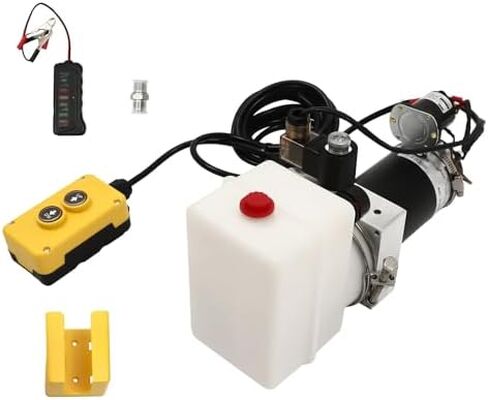 Electric Hydraulic Pump, 12V DC Power Unit for Dump Trailers, 1.81Qt Fluids Pump with Remote Control for Heavy Duty Lifting in Saudi Arabia