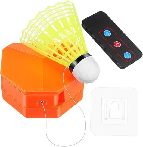 BESTonZON Indoor Badminton Rebound Trainer Machine, Electric Solo Practice Device with Remote Control, Self Training Shuttlecock Equipment for Home in Saudi Arabia