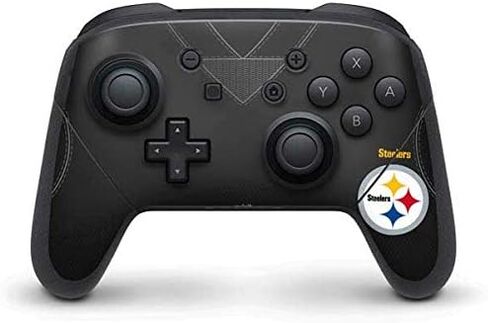 Skinit Decal Gaming Skin Compatible with Nintendo Switch Pro Controller - Officially Licensed NFL Pittsburgh Steelers Double Vision Design in Saudi Arabia