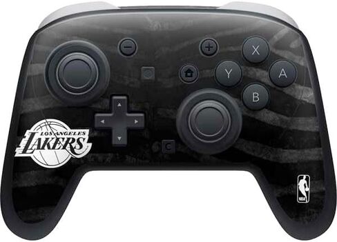 Skinit Decal Gaming Skin Compatible with Nintendo Switch 2 (2025) Pro Controller - Officially Licensed NBA Los Angeles Lakers Digi Camo Design in Saudi Arabia