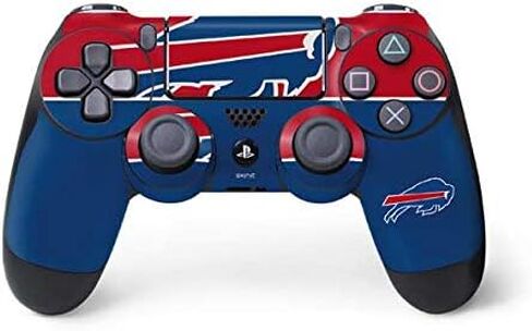 Skinit Decal Gaming Skin Compatible with PS4 Controller - Officially Licensed NFL Buffalo Bills Zone Block Design in Saudi Arabia