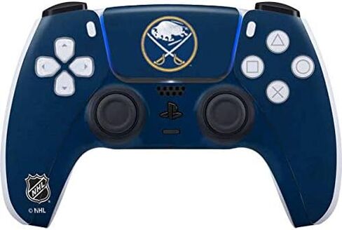 Skinit Decal Gaming Skin Compatible with PS5 Controller (2 Pack) - Officially Licensed NHL Buffalo Sabres Jersey Design in Saudi Arabia