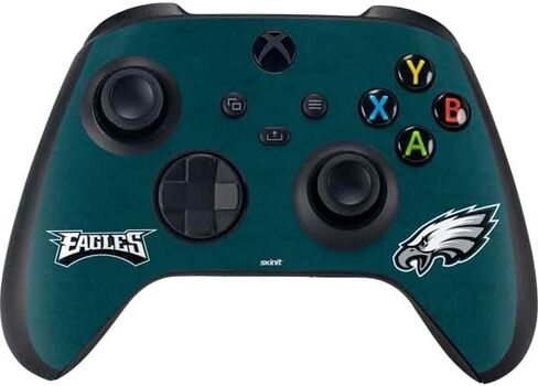Skinit Decal Gaming Skin Compatible with Xbox Series X Controller - Officially Licensed NFL Philadelphia Eagles Design in Saudi Arabia