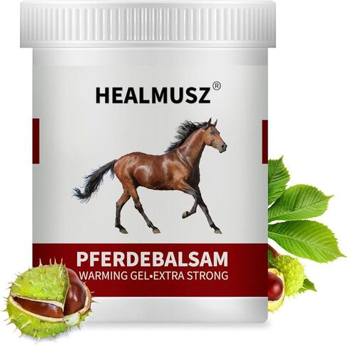 كريم كستناء الحصان جل تدليك دافئ إضافي القوة 16.9 أونصة سائلة (500 مل) - Pferdebalsam لعلاج الدوالي والعضلات والرقبة وعدم الراحة في المفاصل والكدمات والخدر in Saudi Arabia