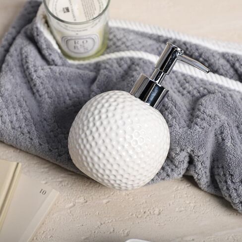 Soap Dispenser Golf Ball Lotion Bottle Ceramic Liquid Dispenser Bathroom Decor in Kuwait