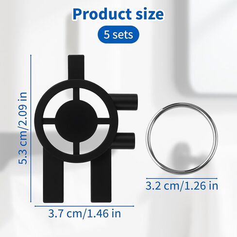 5 قطع بديلة لمفتاح التوزيع لسينتاس سانيس، حامل مناشف ورقية 3 في 1 لتوزيع الصابون الرئيسي للمنزل والمكتب والصيانة والأعمال التجارية in Saudi Arabia