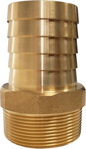 2 حزمة خرطوم نحاسي مناسب، 2 بوصة معرف × 2 بوصة ذكر NPT، محول مستقيم للخرطوم المطاطي، موصل نحاس عالي الضغط، 250 رطل لكل بوصة كحد أقصى، وليس للمياه الصالحة للشرب in Kuwait