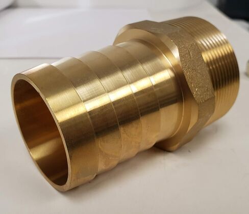 2 حزمة خرطوم نحاسي مناسب، 2 بوصة معرف × 2 بوصة ذكر NPT، محول مستقيم للخرطوم المطاطي، موصل نحاس عالي الضغط، 250 رطل لكل بوصة كحد أقصى، وليس للمياه الصالحة للشرب in Kuwait