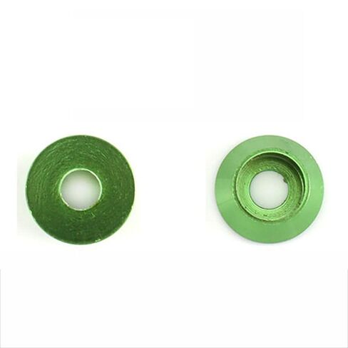 غسالة Qinlu-غسالات ألومنيوم M2 M2.5 M3 M4 ملونة من سبائك الألومنيوم المؤكسدة برأس كوب حشية غسالات، 5 قطع، لإصلاح المصانع (ذهبي، M2) in Kuwait