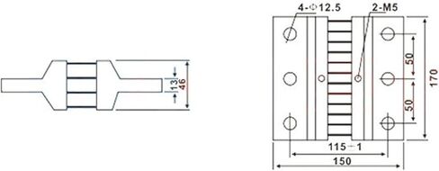FL-39 4000A 75MV Current Shunt DC Shunt in Saudi Arabia