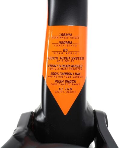 Cannondale 2018 Jekyll Alloy 27.5" Frame Only Small Black/Orange C21198M10SM in Saudi Arabia