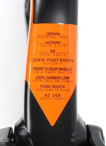 Cannondale 2018 Jekyll Alloy 27.5" Frame Only Large Black/Orange C21198M10LG in Saudi Arabia