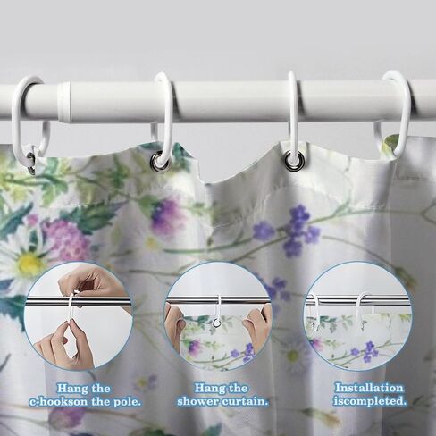 ستارة دش ديكور الحمام بطباعة اليعسوب مع خطافات، ستارة دش عتيقة مقاومة للماء للصيف، ستائر بوهو من القماش قابلة للغسل لقضاء العطلات وديكور الحمام الممتع 60 × 72 بوصة in Kuwait