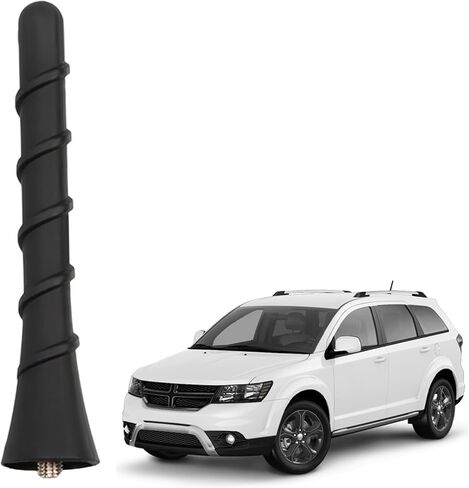 TPU Rubber Short Antenna, 4'' Car Radio Antenna Mast Compatible with Dodge Avenger Durango Journey Nitro Jeep Grand Cherokee Replace#: 68297936AA in Kuwait