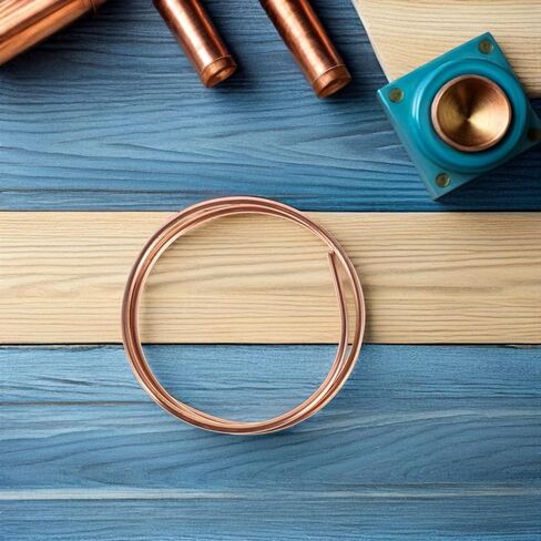 أنابيب نحاسية 5 مم Od X 4 مم Id ملف ناعم قابل للانحناء 1 متر أنبوب نحاس نقي لوحدة Hvac Ac للتبريد DIY وتكييف الهواء السكني in Kuwait