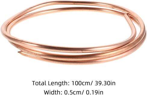 أنابيب نحاسية 5 مم Od X 4 مم Id ملف ناعم قابل للانحناء 1 متر أنبوب نحاس نقي لوحدة Hvac Ac للتبريد DIY وتكييف الهواء السكني in Kuwait