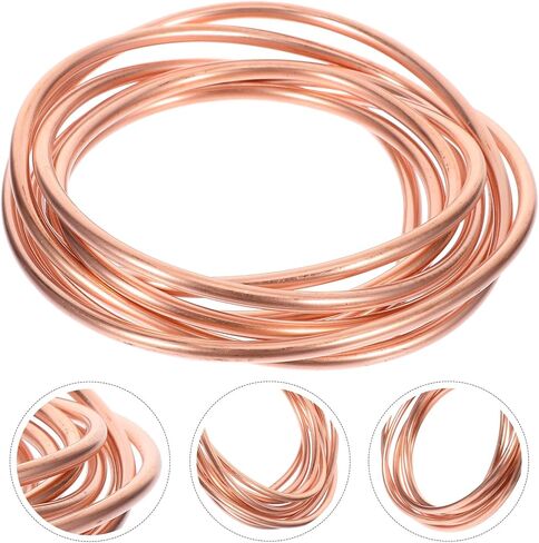 أنابيب التبريد النحاسية لفائف ناعمة بطول 2 متر 4 مللي متر × 0.5 مللي متر أنبوب نحاس أحمر رقيق الجدار لاستبدال مكيف الهواء والفريزر in Kuwait