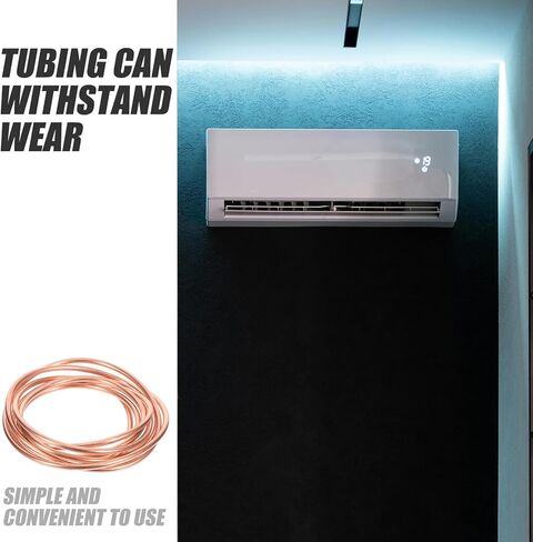 أنابيب التبريد النحاسية لفائف ناعمة بطول 2 متر 4 مللي متر × 0.5 مللي متر أنبوب نحاس أحمر رقيق الجدار لاستبدال مكيف الهواء والفريزر in Kuwait