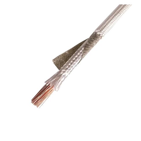 High Temperature Mica Braided Wire, Nickel-Plated Pure Copper EM Heating Wire HT Resistant 500-1000℃ 6-20 AWG 1 Meter(15 AWG 1.5mm) in Saudi Arabia